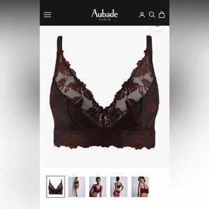 Aubade Chocolate Brown Lace Bralette